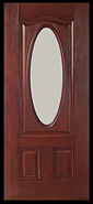 Traditional 3 Panel Oval Door
